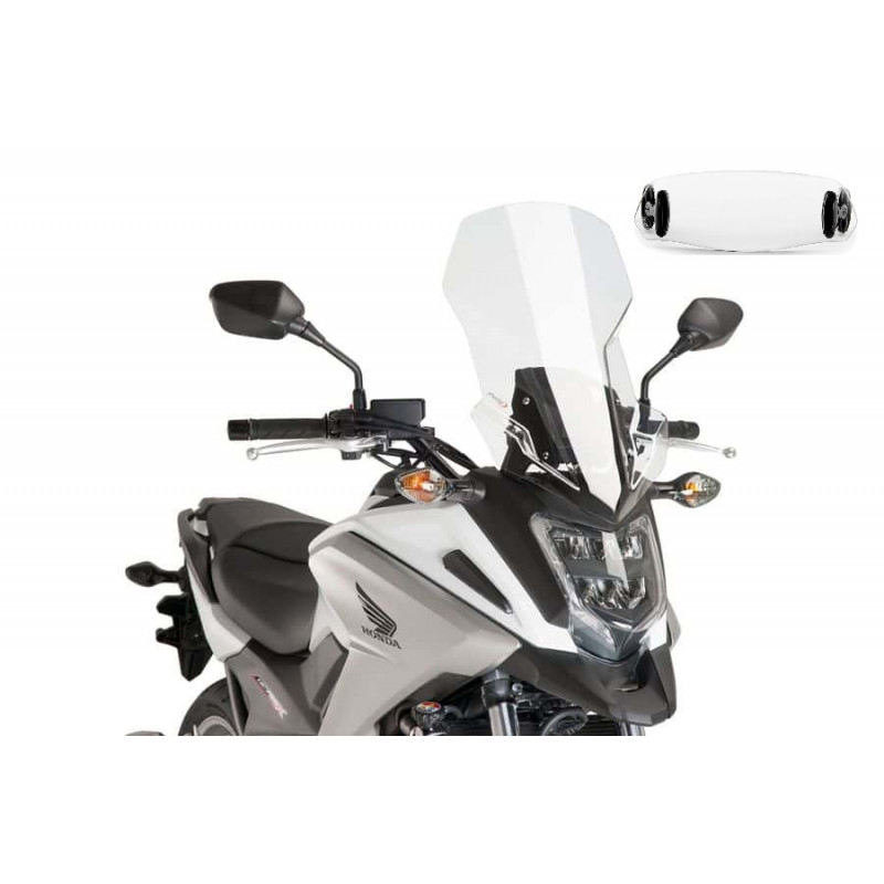 Bulle Puig Touring avec Déflecteur "Clip On" pour NC 750 X (16-20)