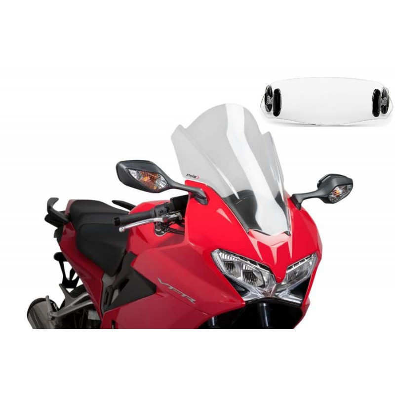 Bulle Puig Touring avec Déflecteur "Clip On" pour VFR 800 F (14-20)