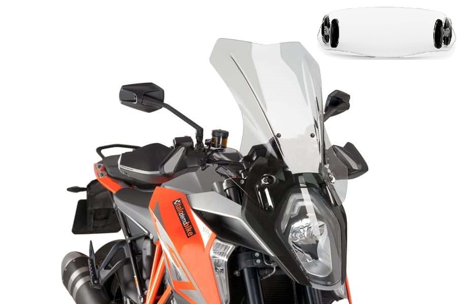 Bulle Puig Touring avec Déflecteur "Clip On" pour 1290 Super Duke GT (16-18)