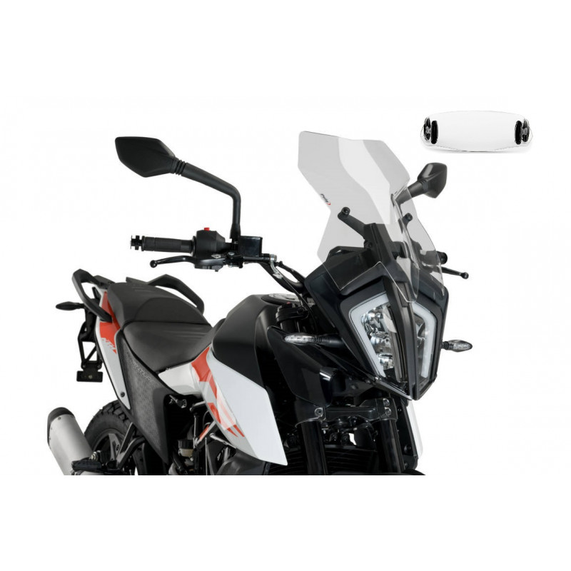 Bulle Puig Touring avec Déflecteur "Clip On" pour 390 Adventure (20-23)