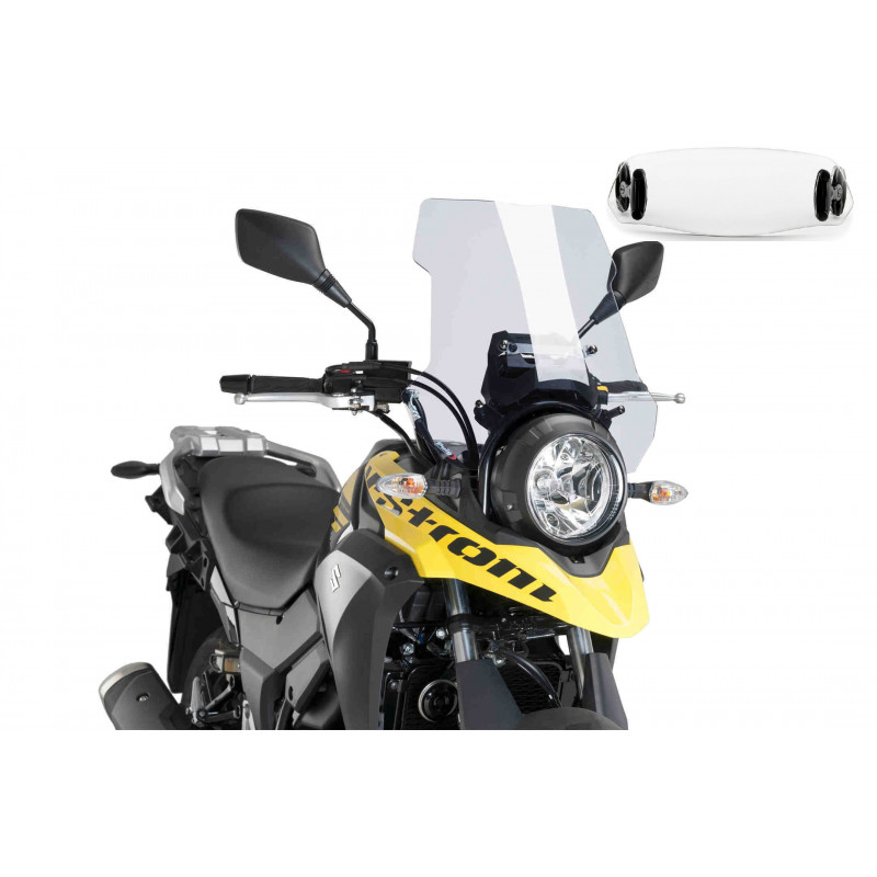 Bulle Puig Touring avec Déflecteur "Clip On" pour V-Strom 250 (17-21)