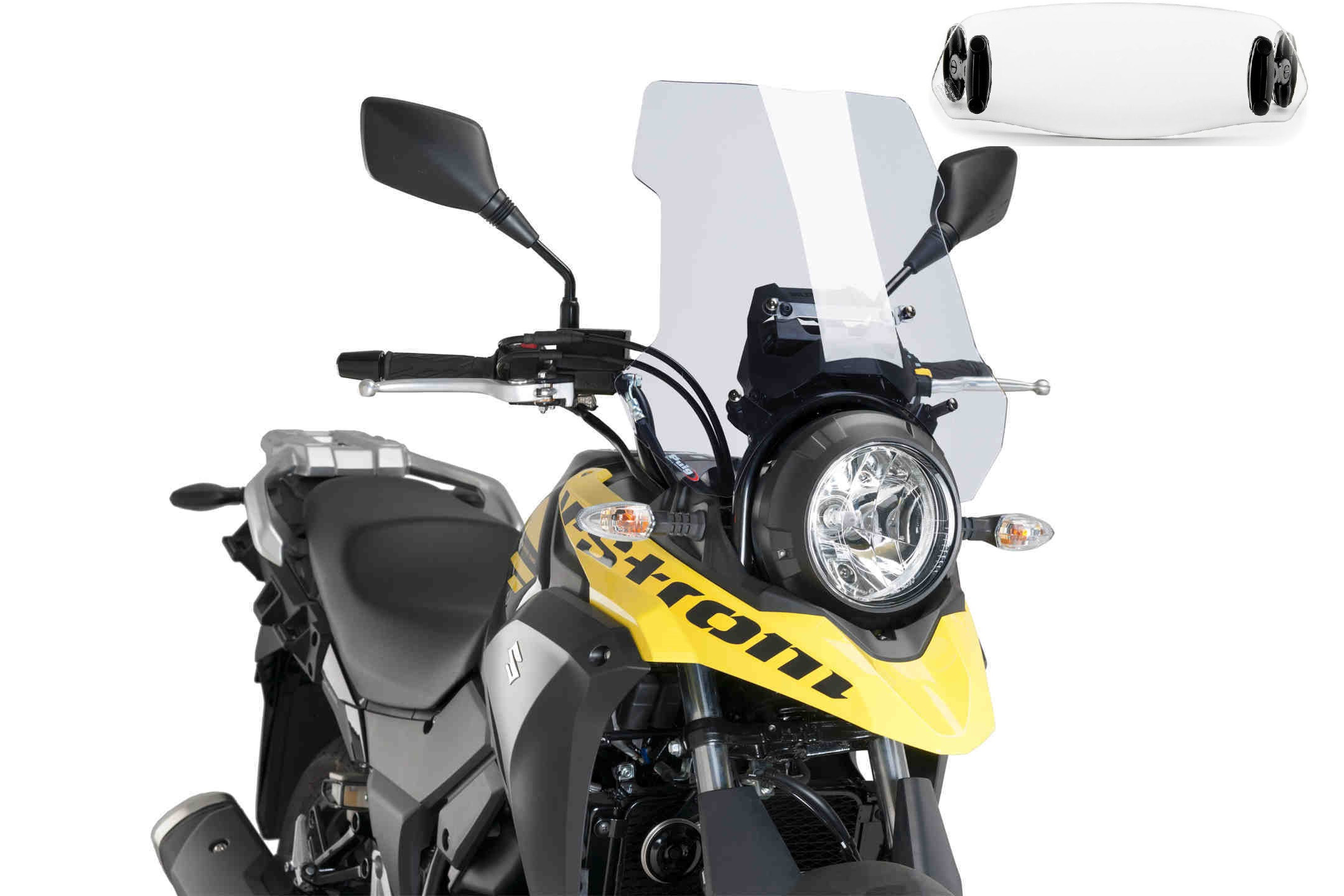 Bulle Puig Touring avec Déflecteur "Clip On" pour V-Strom 250 (17-21)