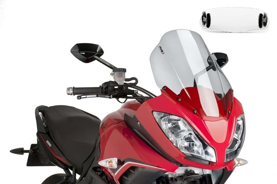 Bulle Puig Touring avec Déflecteur "Clip On" pour Tiger 1050 (07-13)