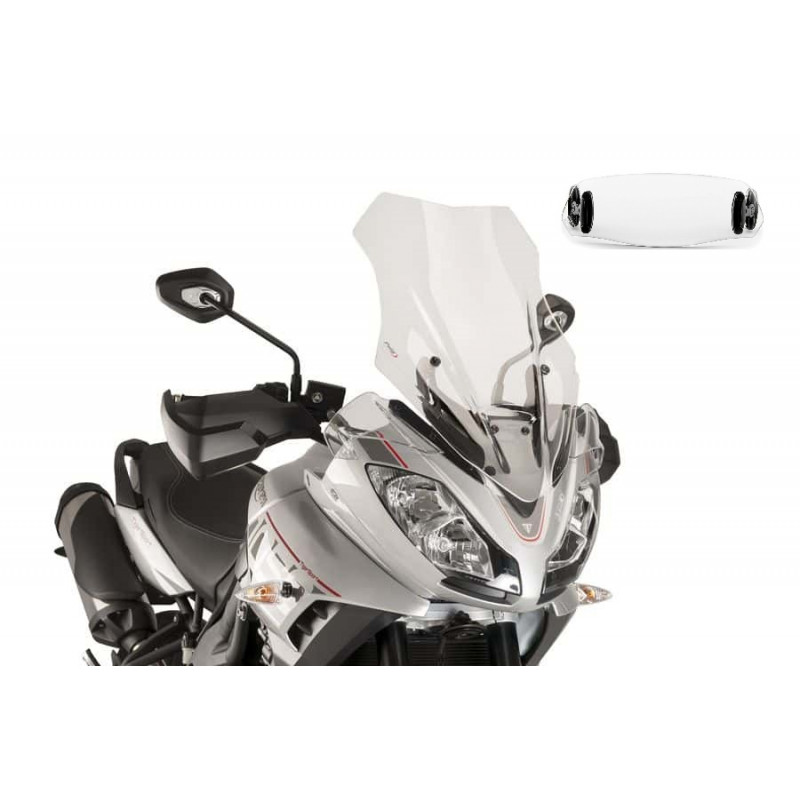 Bulle Puig Touring avec Déflecteur "Clip On" pour Tiger Sport 1050 (16-20)