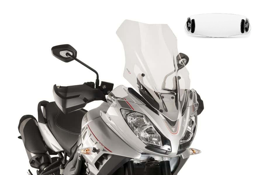 Bulle Puig Touring avec Déflecteur "Clip On" pour Tiger Sport 1050 (16-20)