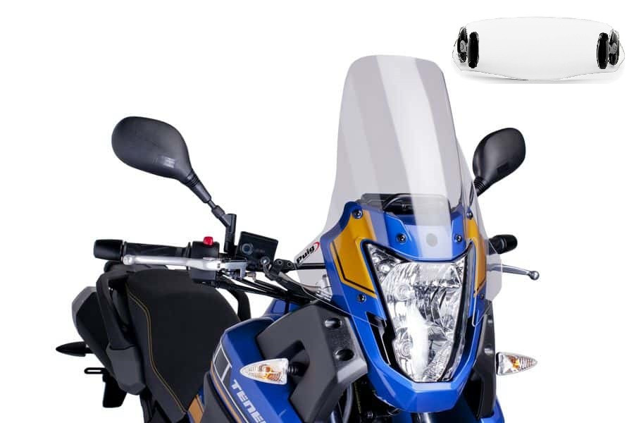 Bulle Puig Touring avec Déflecteur "Clip On" pour 660 Ténéré (07-16)