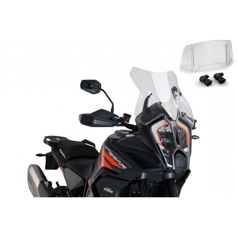 Bulle Puig Touring avec Déflecteur "Clip On" pour 1290 Super Adventure R et S (21-23)