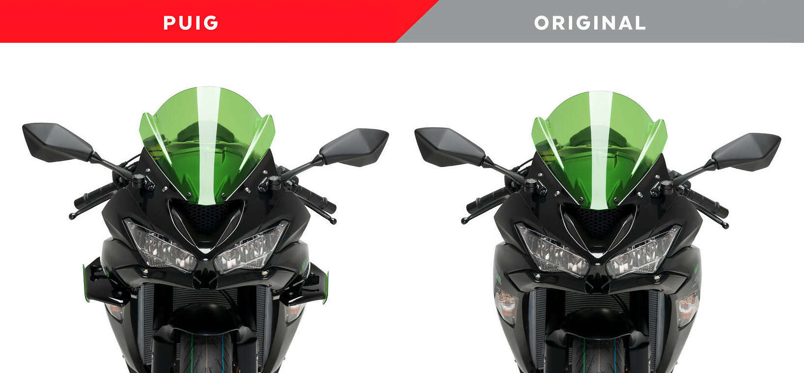 Aileron Latéral Downforce Sport Puig pour Kawasaki ZX-6R 600 Ninja (19-21)