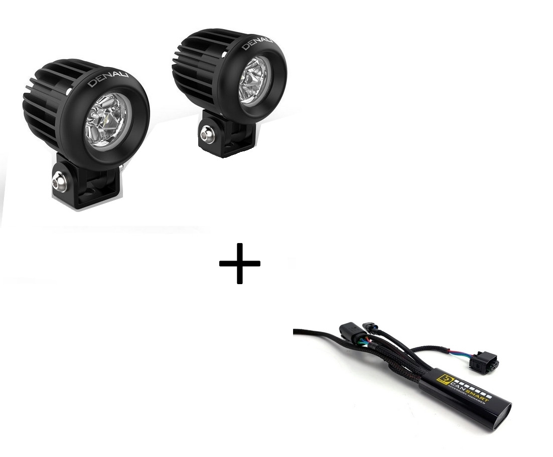 Kit Feux Additionnel DENALI D2 Led + CANsmart Gen II pour BMW R 1200 GS - Adventure (13-18)