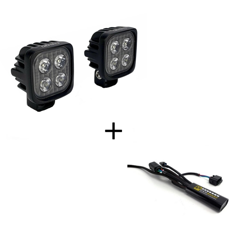 Kit Feux Additionnel DENALI S4 Led + CANsmart Gen II pour BMW R 1200 GS - Adventure (13-18)