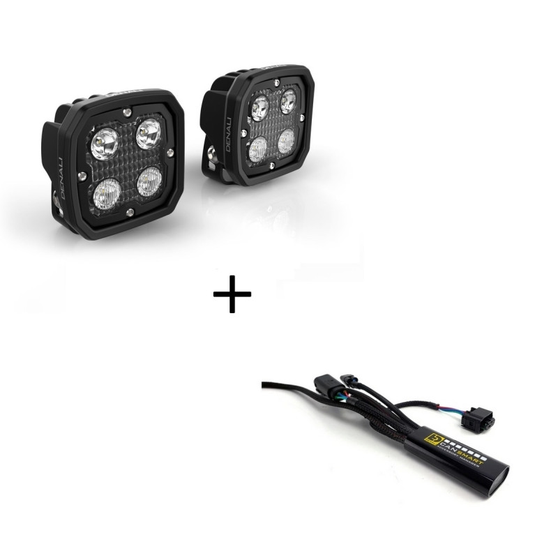 Kit Feux Additionnel DENALI D4 Led + CANsmart Gen II pour BMW R 1200 GS - Adventure (13-18)