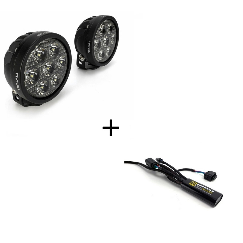 Kit Feux Additionnel DENALI D7 Led + CANsmart Gen II pour Honda 1100 Africa Twin (20-23)