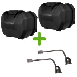 Pack Valises Latérales Shad SH38X + Support 3P pour Zontes T 350 - 350 X (22-23)