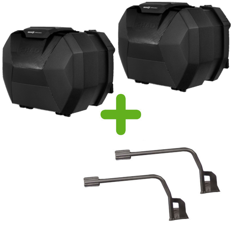 Pack Valises Latérales Shad SH38X + Support 3P pour Yamaha Niken 900 (18-23)