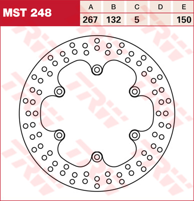 Disque de Frein arrière TRW pour Yamaha MT-01 (05-11)