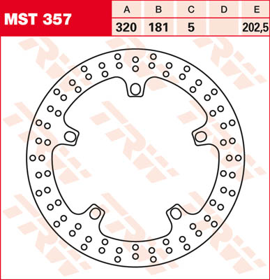 Disque de Frein avant TRW pour BMW K1300 S (09-13) - MST357