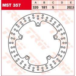 Disque de Frein avant TRW pour BMW K1300 GT (09-11) - MST357