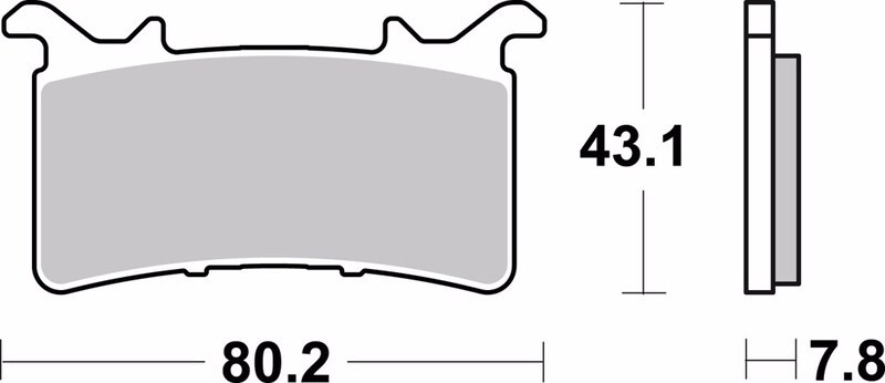 Plaquette de frein Avant Brenta FT7233