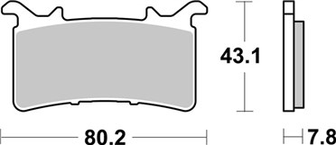 Plaquette de Frein Racing SBS 985DS-1