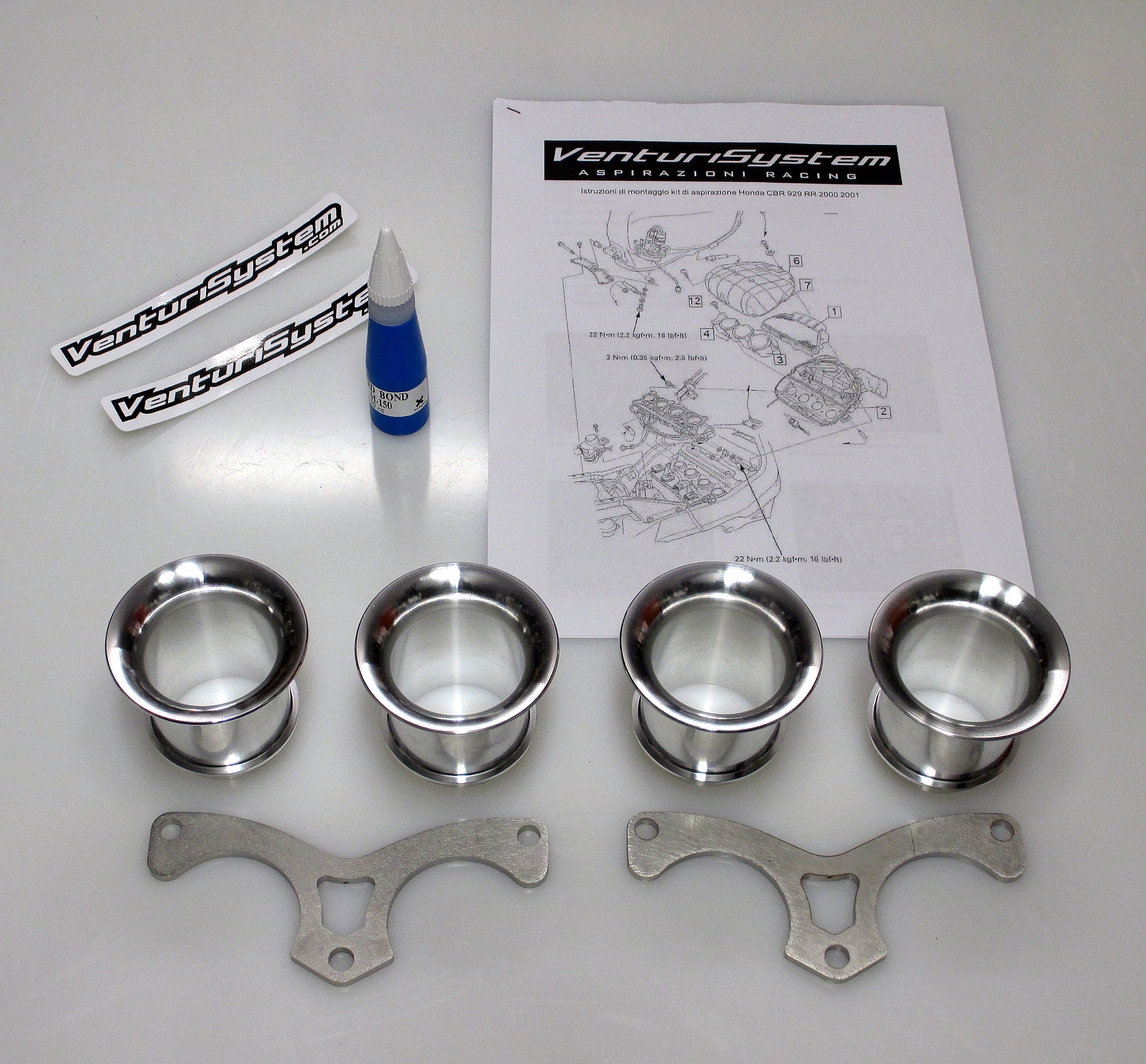 Cornets d’Admission Venturi Racing pour Honda CBR 929 RR (00-01)