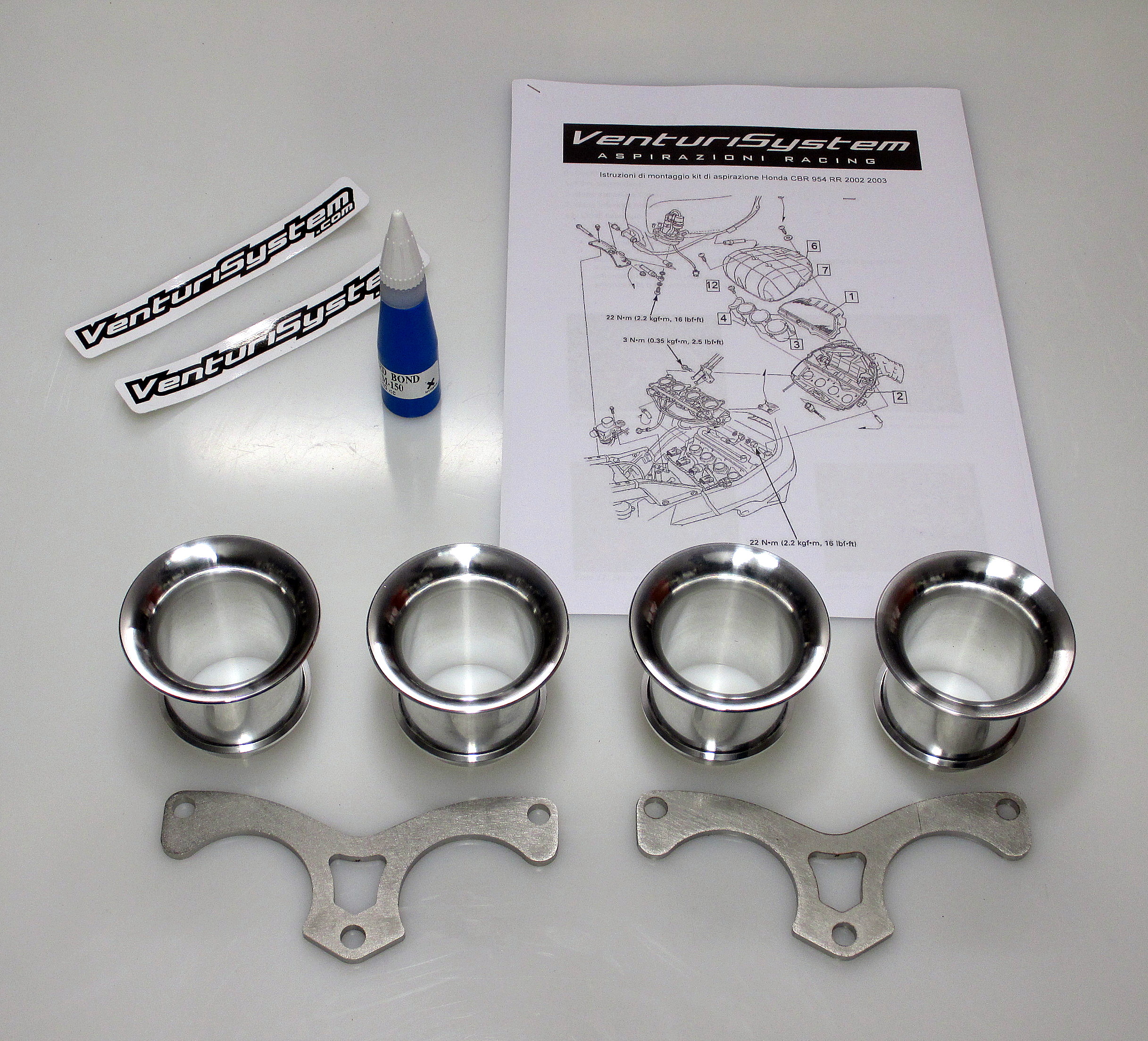 Cornets d’Admission Venturi Racing pour Honda CBR 954 RR (02-03)