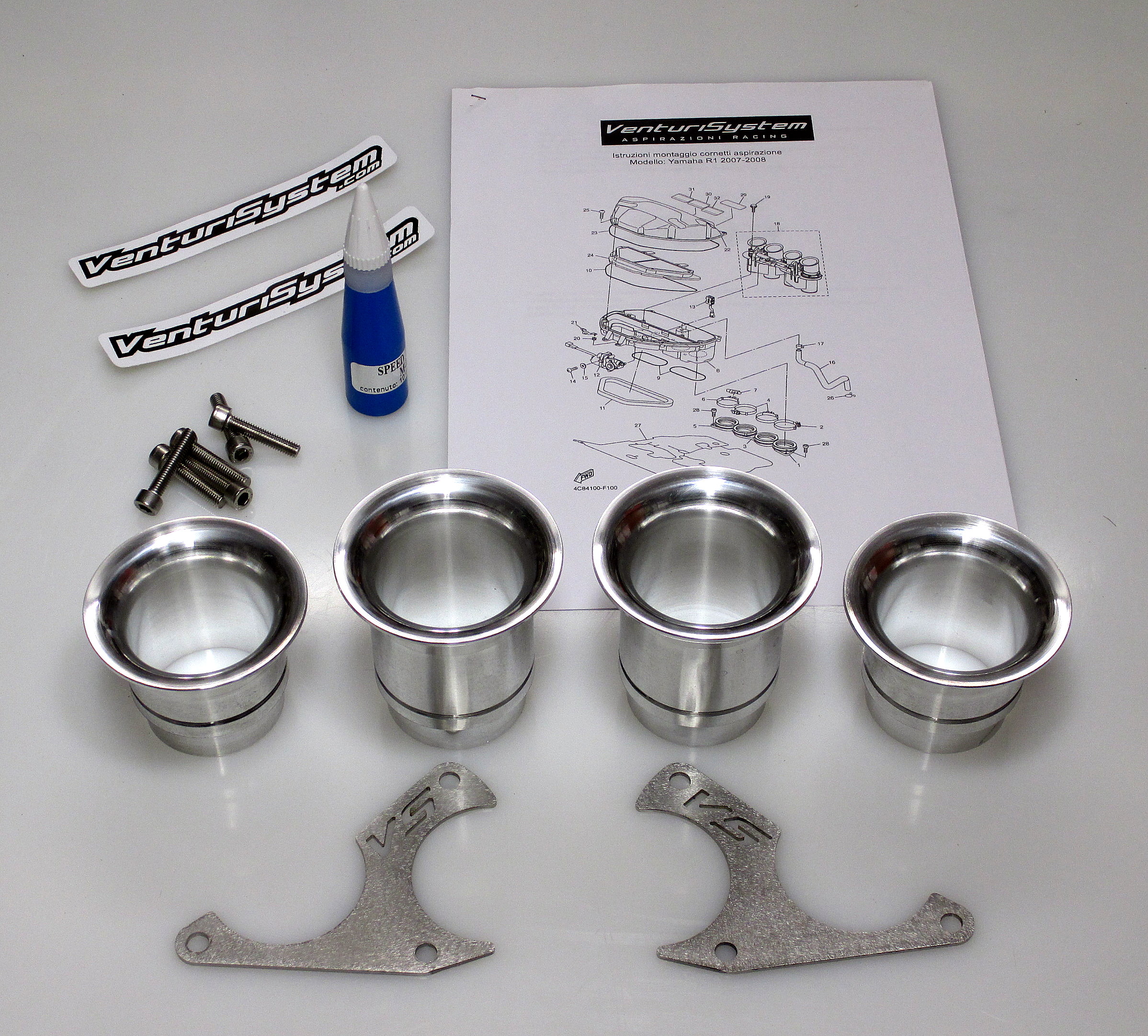 Cornets d’Admission Venturi Racing pour Yamaha R1 YZF (07-08)