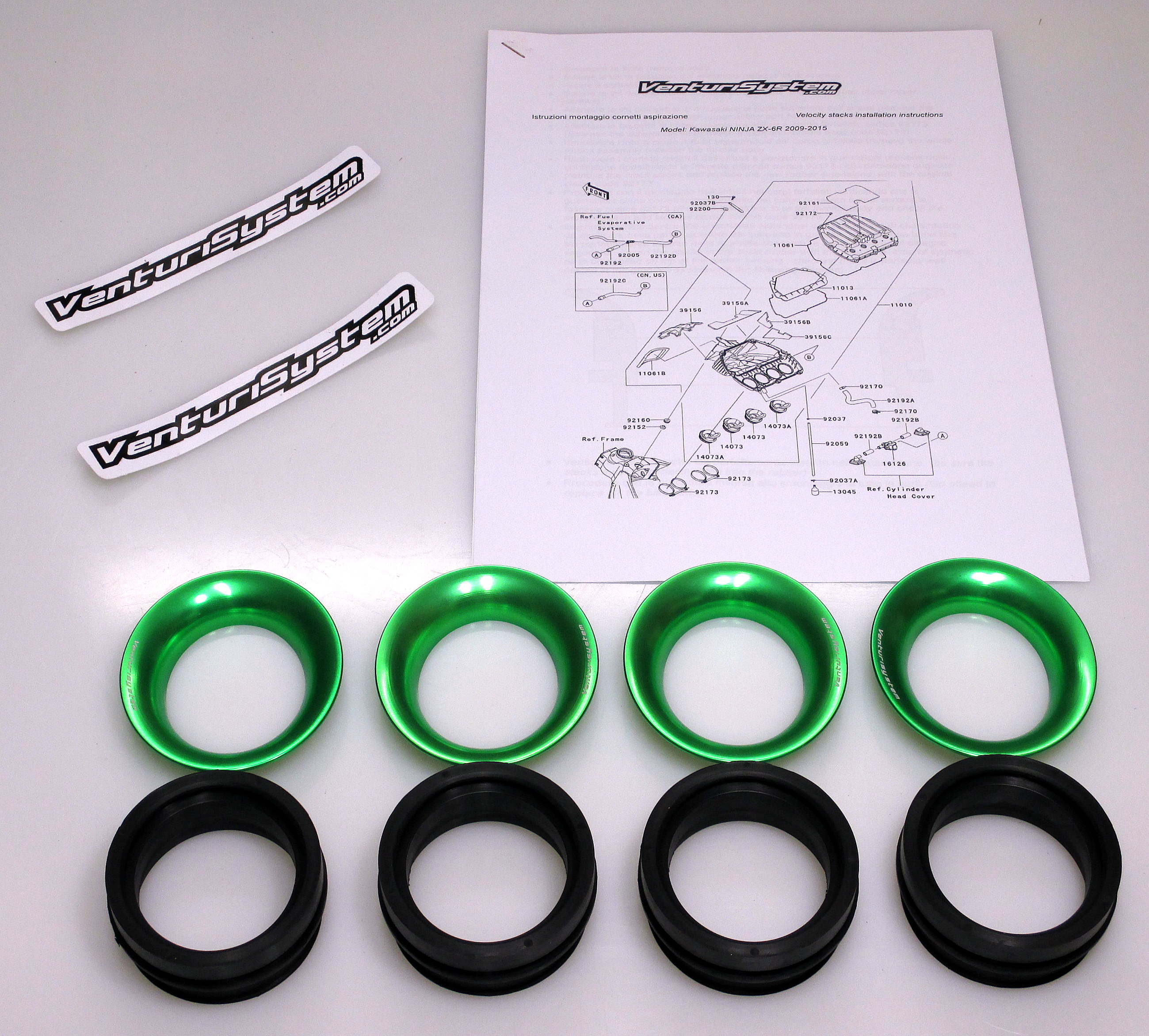 Cornets d’Admission Venturi Racing pour Kawasaki ZX-6R (07-15)