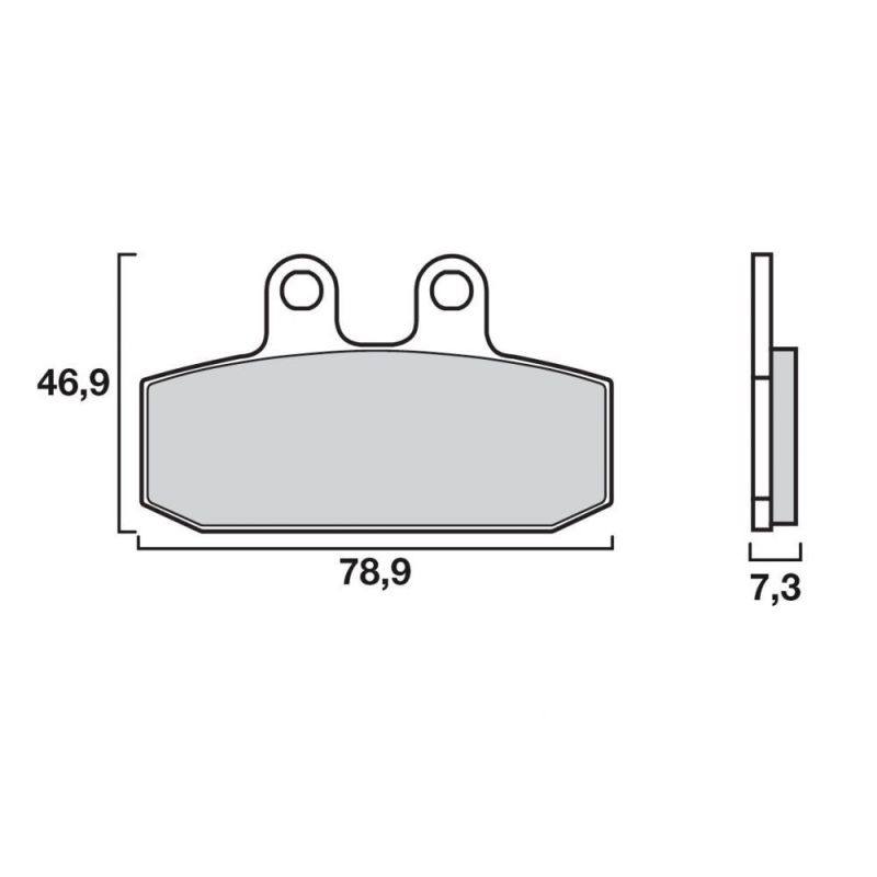 Plaquette de frein Moto et Scooter Brenta FT4026 - Syntérisé Route