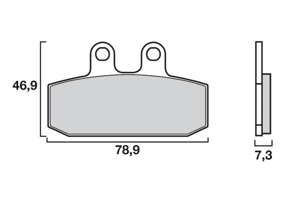 Plaquette de frein Moto et Scooter Brenta FT4026 - Syntérisé Route