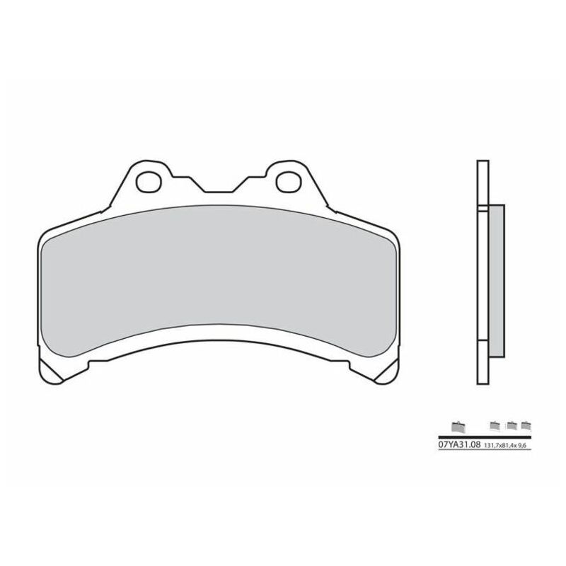 Plaquette de frein Avant Brembo 07YA3108 pour GTS 1000 (93-98)