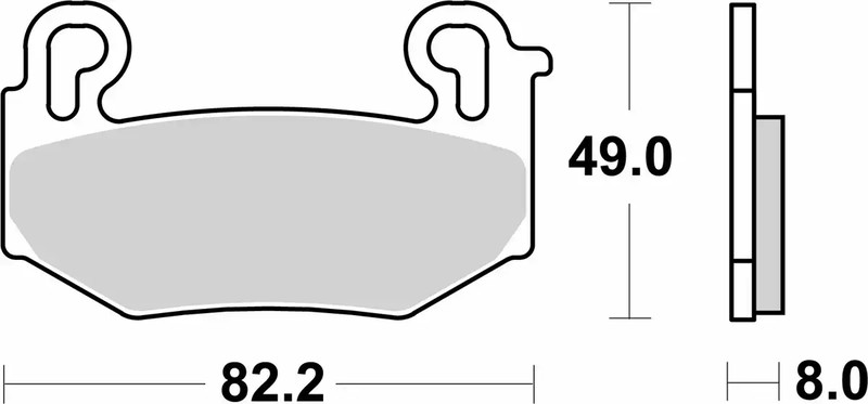 Plaquette de frein Avant Brembo 07BB42SA - Syntérisé Route