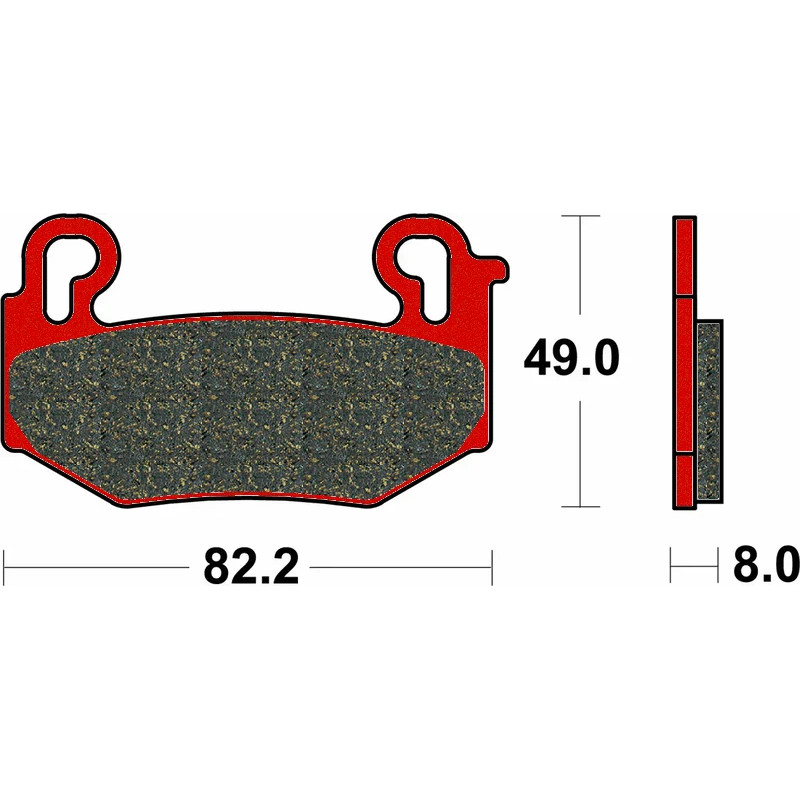 Plaquette de frein Avant Brembo 07BB42SA - Syntérisé Route