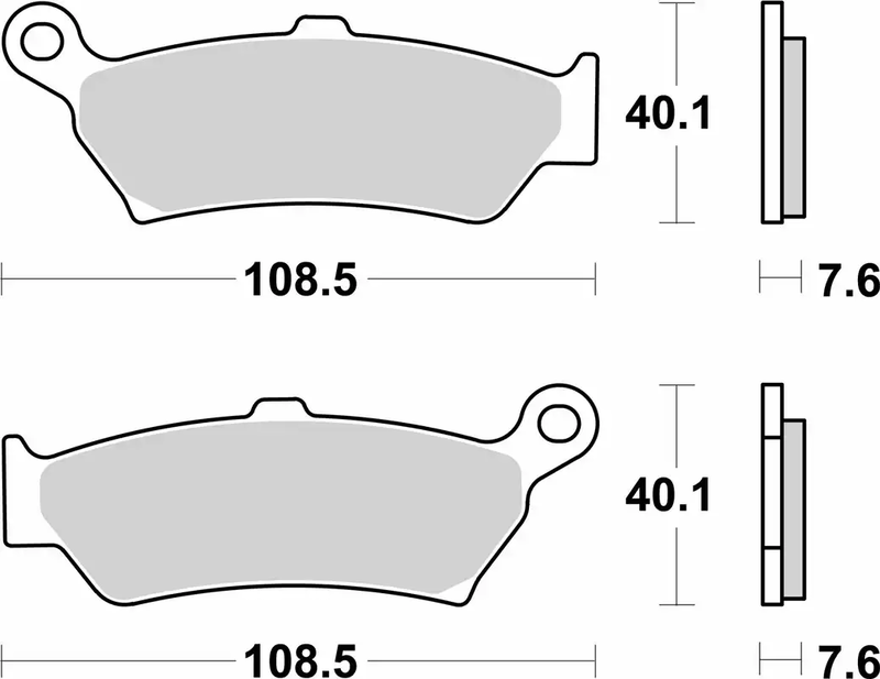 Plaquette de frein Arrière Brembo 07BB43SP - Syntérisé Route et Piste