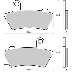 Plaquette de frein Arrière Origine Brembo 07BB4180