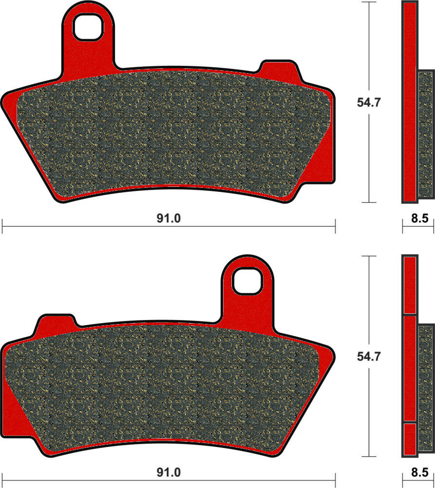 Plaquette de frein Arrière Brembo 07BB41SP