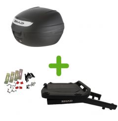 Pack Shad Top Case + Support pour Moto Guzzi STELVIO 1000 (24 et +)