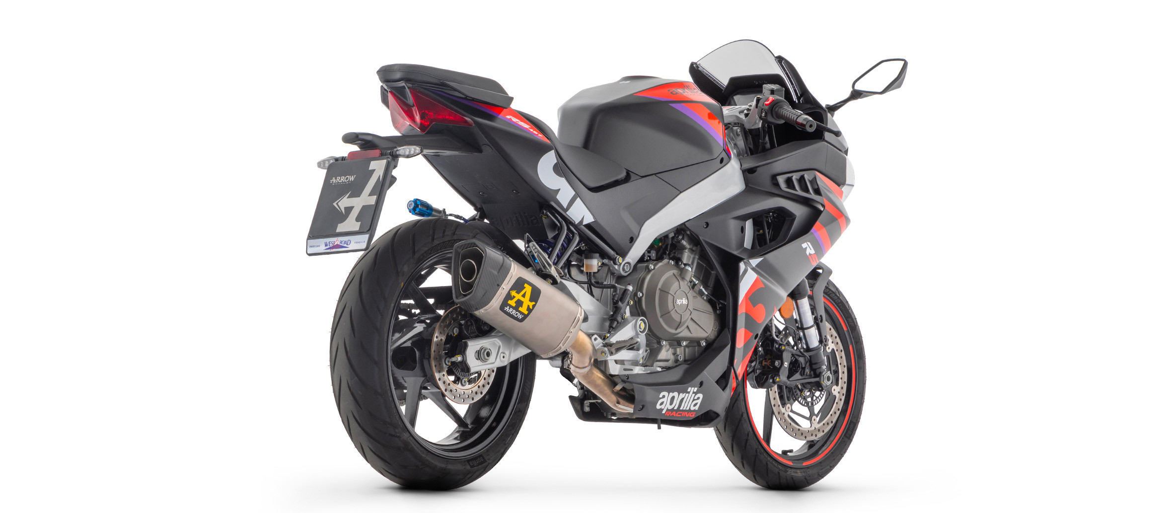 Ligne d'échappement ARROW Pista "homologuée" pour Aprilia RS457 (24 et +)