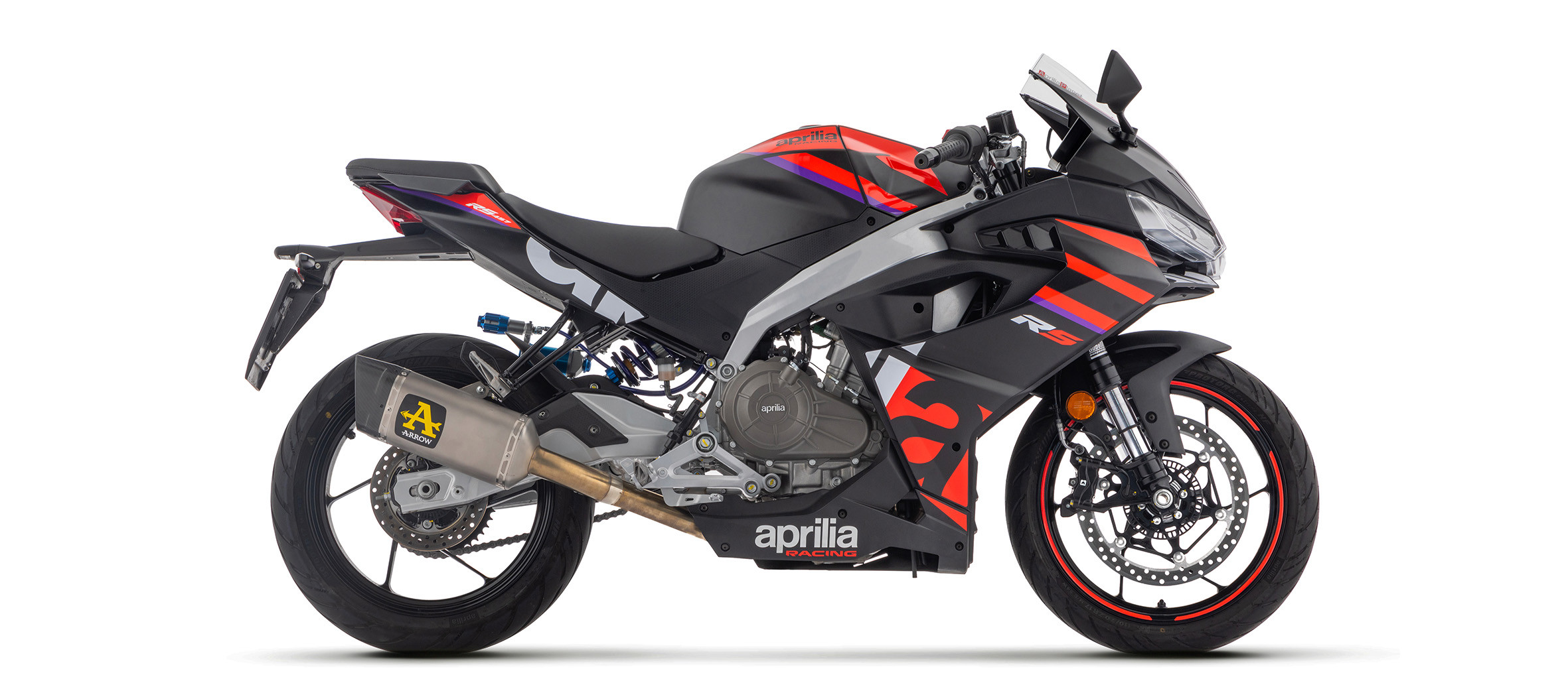 Ligne d'échappement ARROW Pista "homologuée" pour Aprilia RS457 (24 et +)