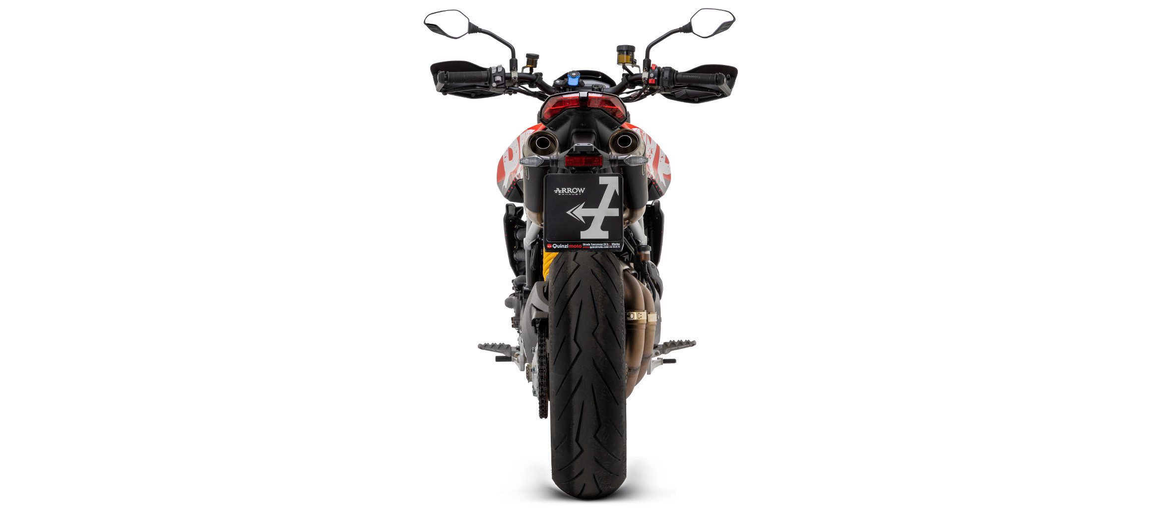 Double Silencieux ARROW Pro-Race pour Hypermotard 950 (19-24)