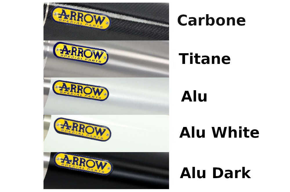 Silencieux ARROW Thunder embout Carbone pour 600 Hornet (07-13)