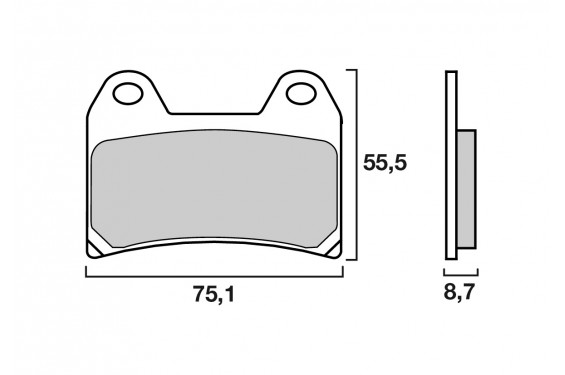 Plaquette de frein Avant Racing SBS 706DS-1 - Carbone Céramique Compétition