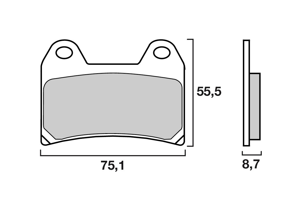 Plaquette de frein Avant Racing SBS 706DS-1 - Carbone Céramique Compétition