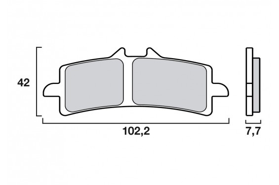 Plaquette de Frein Avant Racing SBS 901DS-2