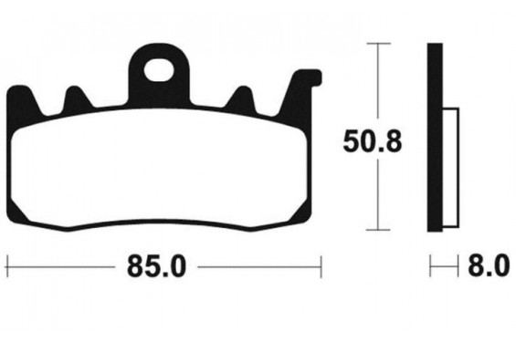 Plaquette de Frein Avant SBS 900RST - Syntérisé Route et Piste