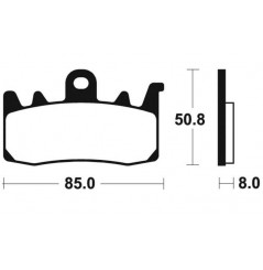 Plaquette de Frein Avant Racing SBS 900DC - Carbone Céramique Piste