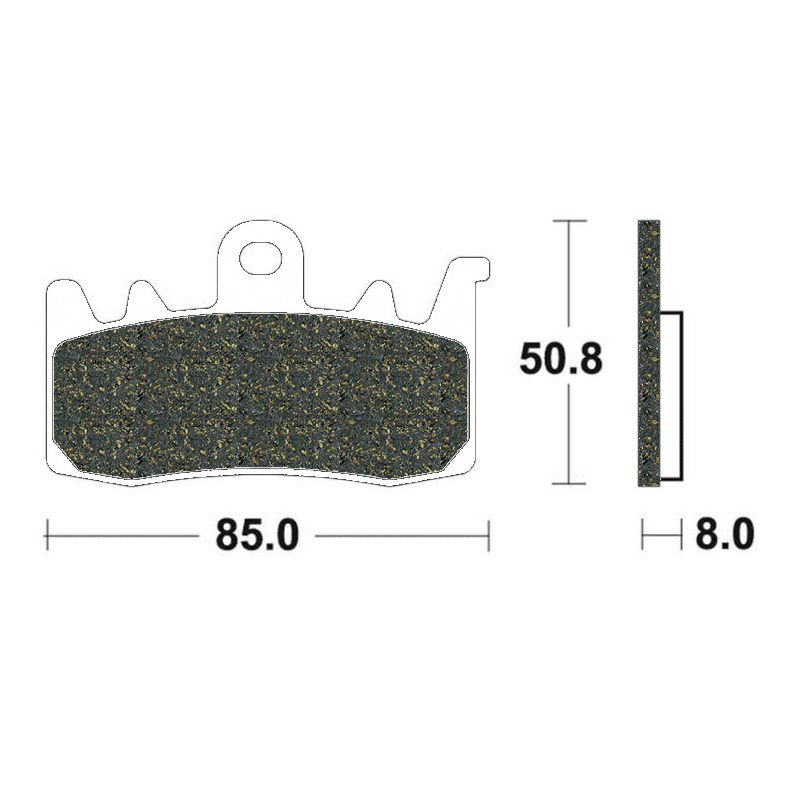 Plaquette de Frein Avant Racing SBS 900DC - Carbone Céramique Piste