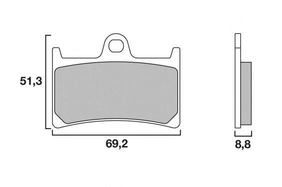 Plaquette de Frein Avant SBS 634HF