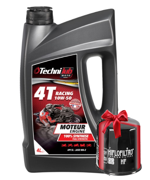 Huile Technilub Racing 4T 10W50 100% Synthèse 4 Litres