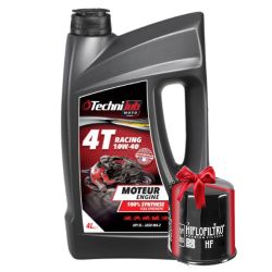 Huile Technilub Racing 4T 10W40 100% Synthèse 4 Litres