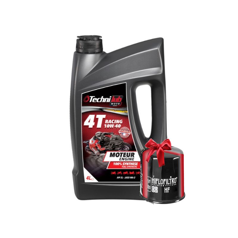 Huile Technilub Racing 4T 10W40 100% Synthèse 4 Litres